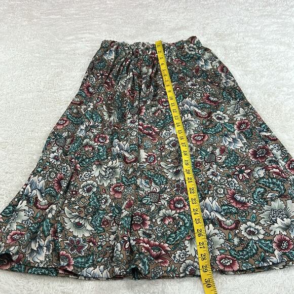 Vintage 60s 70s Ship n' Shore floral print Vest and skirt suit, 14 - Picture 9 of 12